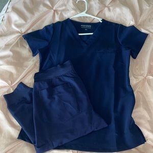 Mandala Scrub Set Navy Blue